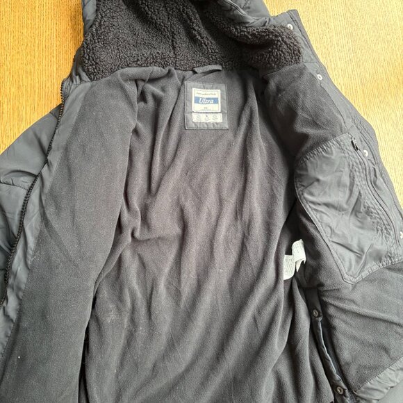 ABERCROMBIE & FITCH Black Lined Hooded Jacket - Picture 5 of 10